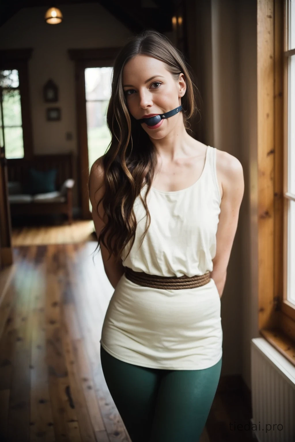 Girl next door tied up and gagged