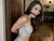 Beautiful AI generated brunette in ballgag